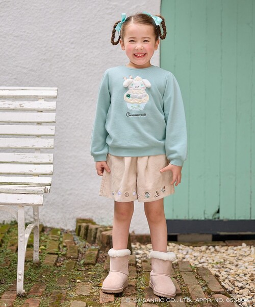 ANY（エニィ）の「【any FAM×サンリオキャラクターズ】カップケーキトレーナー（スウェット・キッズ・ライラック系/アイボリー系/ライトグリーン系・100/110/120/130/90）」の4枚目の写真