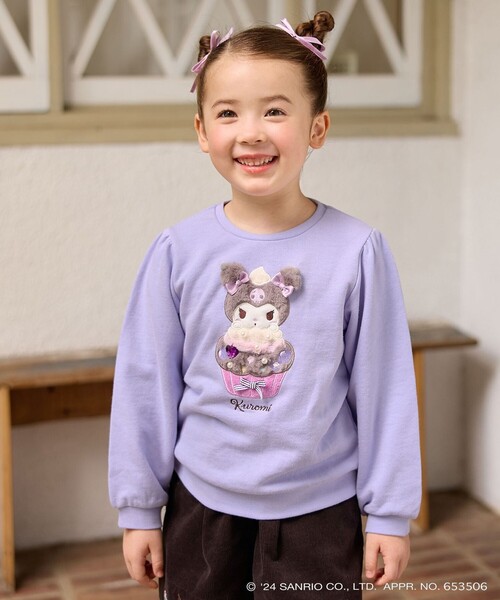 ANY（エニィ）の「【any FAM×サンリオキャラクターズ】カップケーキトレーナー（スウェット・キッズ・ライラック系/アイボリー系/ライトグリーン系・100/110/120/130/90）」の7枚目の写真