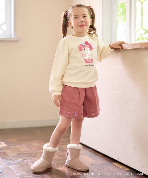 ANY（エニィ）の「【any FAM×サンリオキャラクターズ】カップケーキトレーナー（スウェット・キッズ・ライラック系/アイボリー系/ライトグリーン系・100/110/120/130/90）」の8枚目の写真