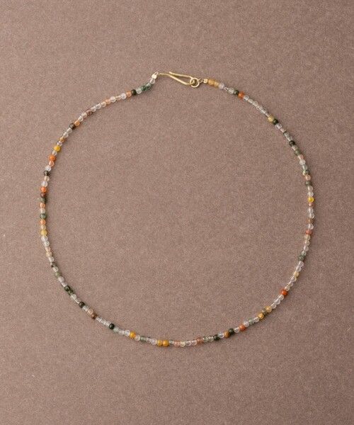 [ムード] K10YG ファンシークォーツ ネックレス