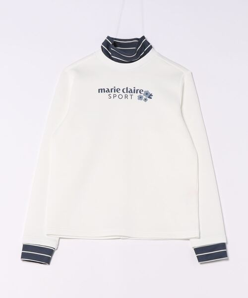 【marie claire/マリ.クレール】レディース長袖プルオーバー ゴルフ モックネックシャツ（Tシャツ/カットソー）｜marie claire（マリ・クレール）