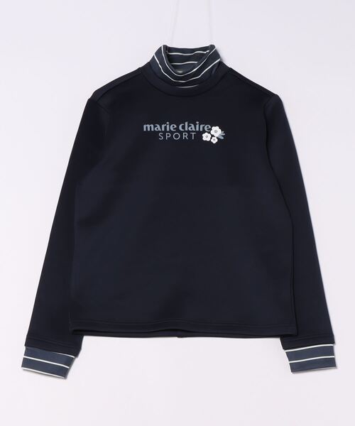 【marie claire/マリ.クレール】レディース長袖プルオーバー ゴルフ モックネックシャツ（Tシャツ/カットソー）｜marie claire（マリ・クレール）
