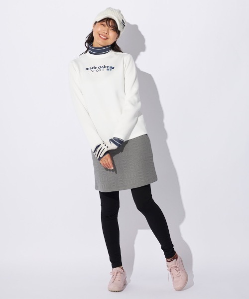 【marie claire/マリ.クレール】レディース長袖プルオーバー ゴルフ モックネックシャツ（Tシャツ/カットソー）｜marie claire（マリ・クレール）