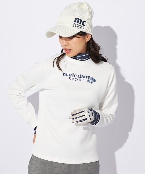 【marie claire/マリ.クレール】レディース長袖プルオーバー ゴルフ モックネックシャツ（Tシャツ/カットソー）｜marie claire（マリ・クレール）