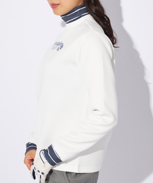 【marie claire/マリ.クレール】レディース長袖プルオーバー ゴルフ モックネックシャツ（Tシャツ/カットソー）｜marie claire（マリ・クレール）