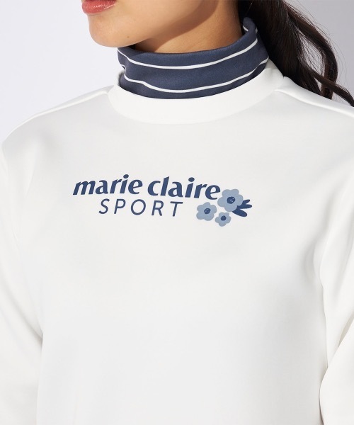 【marie claire/マリ.クレール】レディース長袖プルオーバー ゴルフ モックネックシャツ（Tシャツ/カットソー）｜marie claire（マリ・クレール）