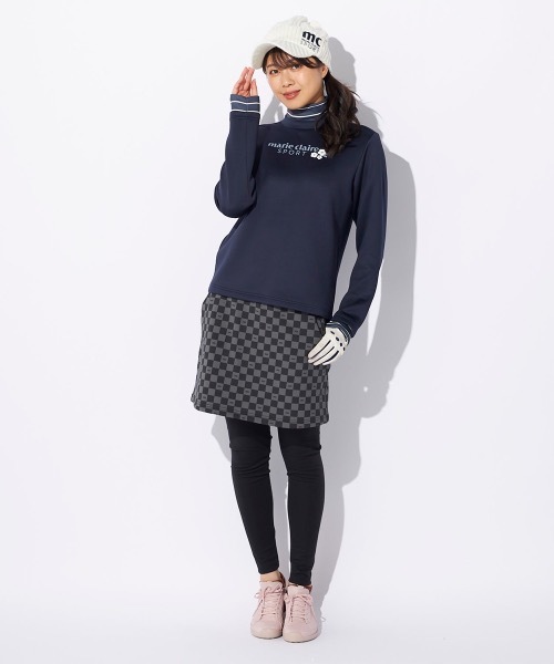 【marie claire/マリ.クレール】レディース長袖プルオーバー ゴルフ モックネックシャツ（Tシャツ/カットソー）｜marie claire（マリ・クレール）