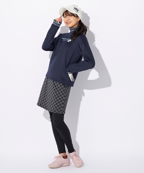 【marie claire/マリ.クレール】レディース長袖プルオーバー ゴルフ モックネックシャツ（Tシャツ/カットソー）｜marie claire（マリ・クレール）
