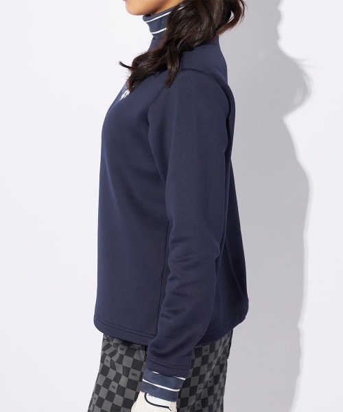 【marie claire/マリ.クレール】レディース長袖プルオーバー ゴルフ モックネックシャツ（Tシャツ/カットソー）｜marie claire（マリ・クレール）