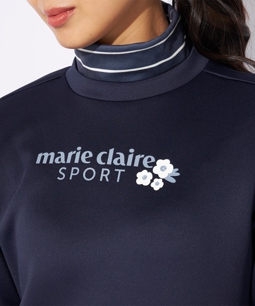 【marie claire/マリ.クレール】レディース長袖プルオーバー ゴルフ モックネックシャツ（Tシャツ/カットソー）｜marie claire（マリ・クレール）