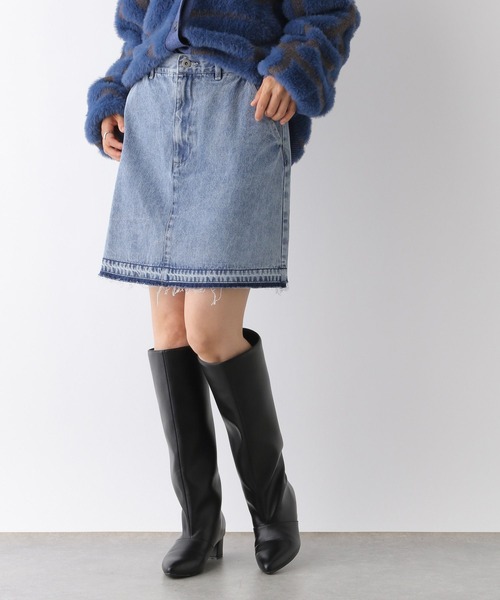 LEPSIM（レプシィム）の「膝上デニムスカート　136297（デニムスカート・レディース・ブルー/ライトブルー/チャコールグレー・FREE）」の8枚目の写真
