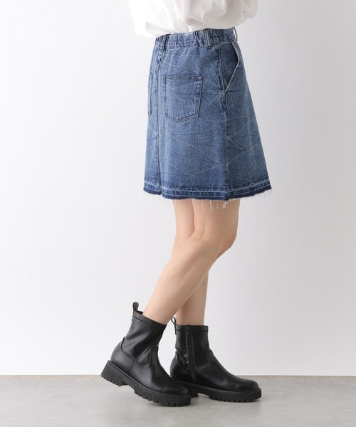 LEPSIM（レプシィム）の「膝上デニムスカート　136297（デニムスカート・レディース・ブルー/ライトブルー/チャコールグレー・FREE）」の10枚目の写真