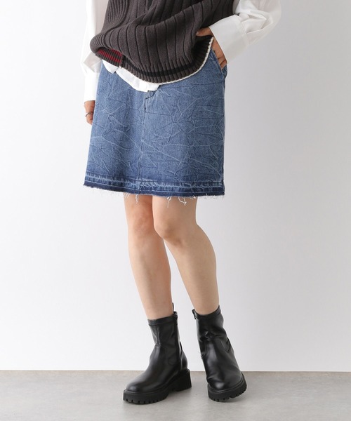 LEPSIM（レプシィム）の「膝上デニムスカート　136297（デニムスカート・レディース・ブルー/ライトブルー/チャコールグレー・FREE）」の13枚目の写真