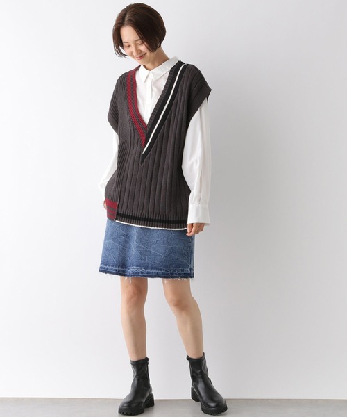 LEPSIM（レプシィム）の「膝上デニムスカート　136297（デニムスカート・レディース・ブルー/ライトブルー/チャコールグレー・FREE）」の16枚目の写真