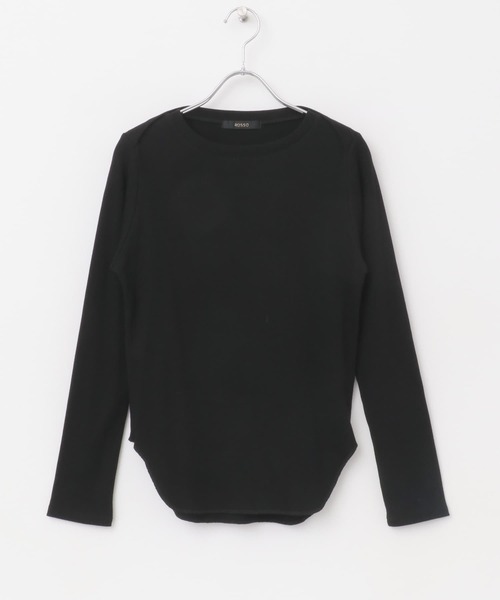 URBAN RESEARCH ROSSO WOMEN（アーバンリサーチ　ロッソ）の「ソフトタッチテレコプルオーバー（Tシャツ/カットソー・レディース・ブラック/ライトベージュ/ホワイト・FREE）」の16枚目の写真