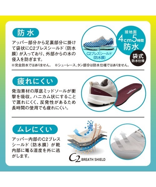 CEDAR CREST(セダークレスト )の「【CEDAR CREST】透湿防水ユーティリティースニーカー(スニーカー・レディース・ベージュ/ブラック/グレー・26.0cm/26.5cm/27.0cm/27.5cm/24.0cm/24.5cm/23.0cm/23.5cm)」の10枚目の写真