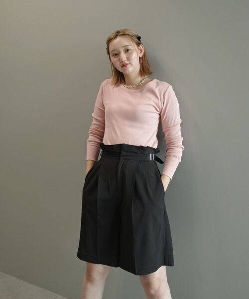 【セール】エンブロイダリーUネックリブトップス（その他トップス）｜ARUMDY（アルムディー）