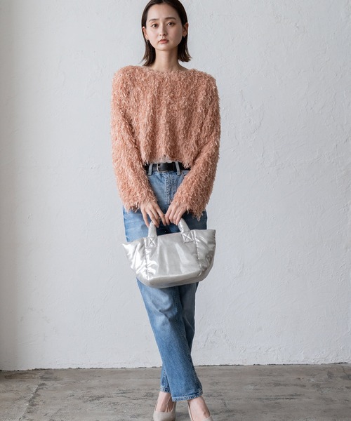 VitaFelice（ヴィータフェリーチェ）の「グリッター2wayトートバッグ（トートバッグ・レディース・シルバー/シルバー系・FREE）」の10枚目の写真