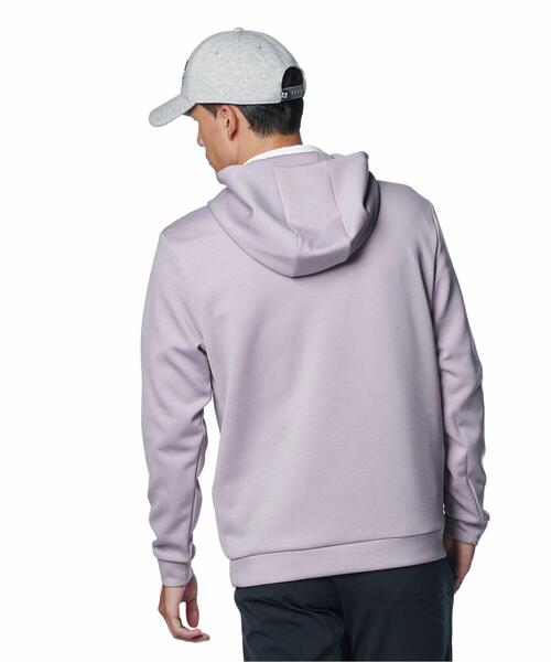 UNDER ARMOUR(アンダーアーマー)の「UAドライブ ミッドレイヤー ロゴ フーディー(ゴルフ/メンズ)(その他アウター・メンズ・グレー系その他・L/2XL/XL/M)」の2枚目の写真