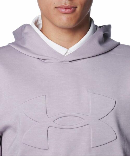 UNDER ARMOUR(アンダーアーマー)の「UAドライブ ミッドレイヤー ロゴ フーディー(ゴルフ/メンズ)(その他アウター・メンズ・グレー系その他・L/2XL/XL/M)」の5枚目の写真