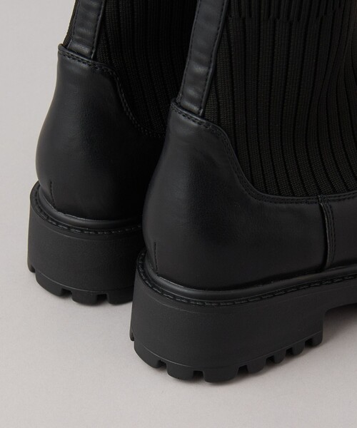 coen（コーエン）の「防滑リブニットブーツ（WEB限定サイズ）（ブーツ・レディース・ブラウン/ブラック・22.5cm/23.5cm/24.5cm）」の14枚目の写真