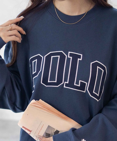 POLO BCS(ポロ ビーシーエス)の「【別注デザイン】POLO BCS ロゴワッペントレーナー スウェット(スウェット・レディース・オートミール/ブルー/ブラック・フリー)」の17枚目の写真