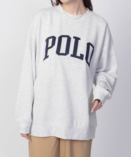 POLO BCS(ポロ ビーシーエス)の「【別注デザイン】POLO BCS ロゴワッペントレーナー スウェット(スウェット・レディース・オートミール/ブルー/ブラック・フリー)」の10枚目の写真