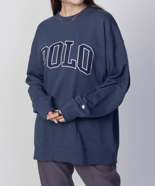 POLO BCS(ポロ ビーシーエス)の「【別注デザイン】POLO BCS ロゴワッペントレーナー スウェット(スウェット・レディース・オートミール/ブルー/ブラック・フリー)」の19枚目の写真