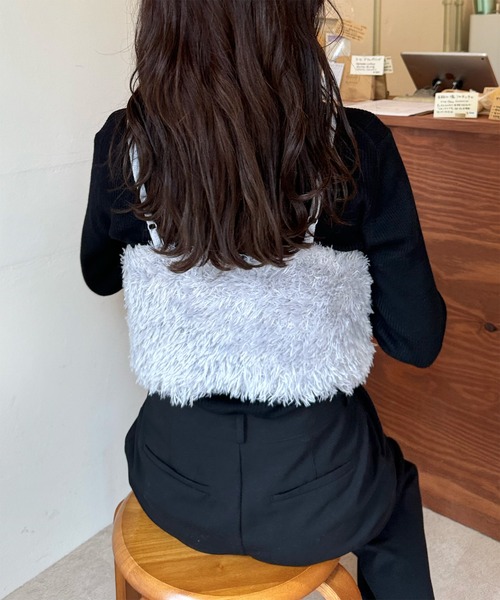 LE MORE（リモア）の「ファーニットビスチェ（ベスト・レディース・アイボリー/ブラック/グレー・FREE）」の17枚目の写真