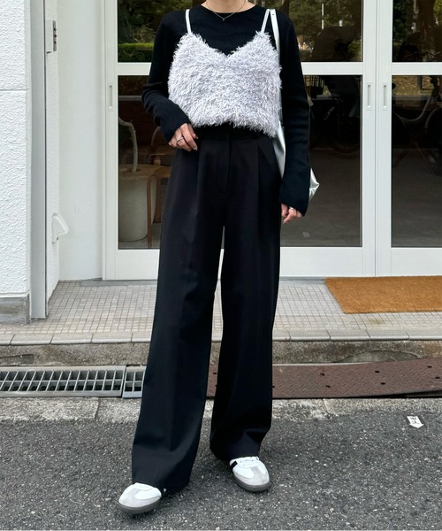 LE MORE（リモア）の「ファーニットビスチェ（ベスト・レディース・アイボリー/ブラック/グレー・FREE）」の18枚目の写真