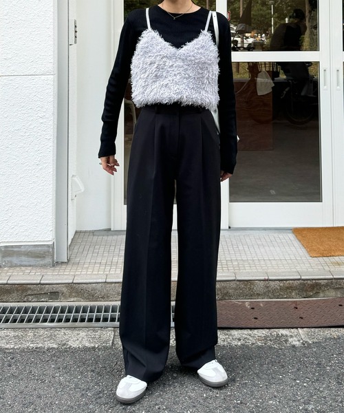 LE MORE（リモア）の「ファーニットビスチェ（ベスト・レディース・アイボリー/ブラック/グレー・FREE）」の19枚目の写真