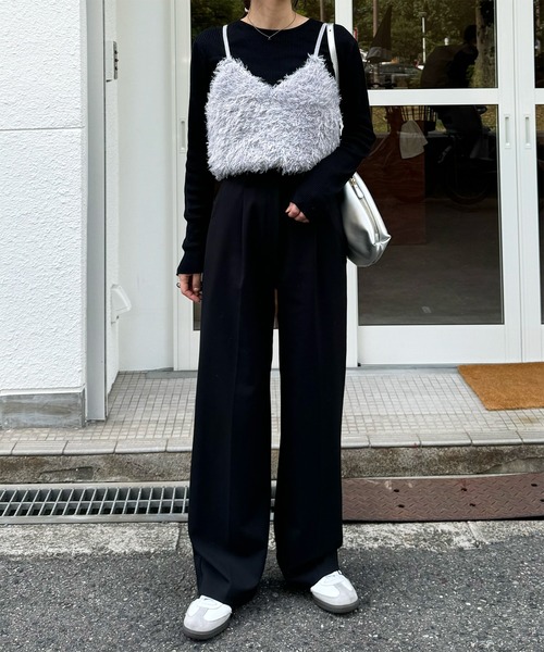 LE MORE（リモア）の「ファーニットビスチェ（ベスト・レディース・アイボリー/ブラック/グレー・FREE）」の22枚目の写真