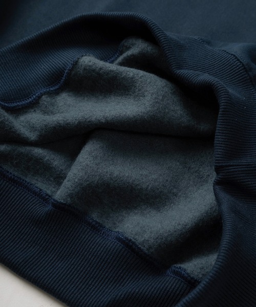 BEVERLY HILLS POLO CLUB(ビバリーヒルズポロクラブ)の「【0】【BEVERLY HILLS POLO CLUB/ビバリーヒルズポロクラブ】ブランドロゴ ワンポイント刺繍 &ブランドネーム刺繍 クルーネックスウェット/ワイドシルエット/裏起毛(スウェット・メンズ・ブラック/アイボリー/ネイビー/ブラウン/グリーン・M/L/XL)」の11枚目の写真