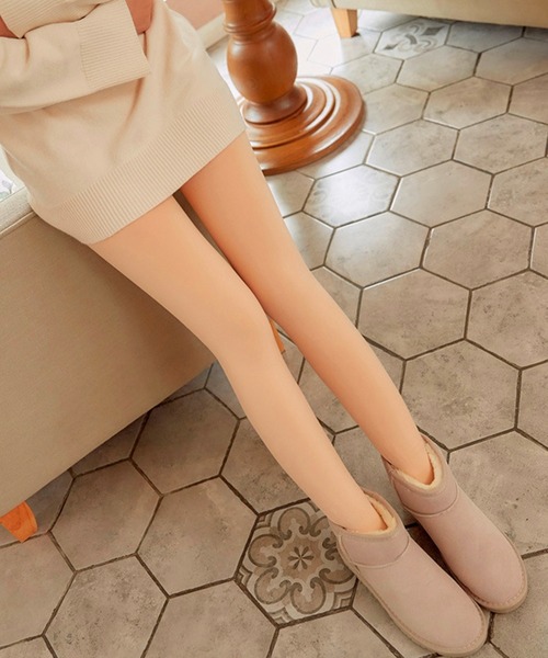 DiamondHearts（ダイヤモンドハーツ）の「【厚手type】極暖 裏起毛タイツ（タイツ/ストッキング・レディース・ブラック/ベージュ・FREE/SMALL/MEDIUM/LARGE）」の6枚目の写真