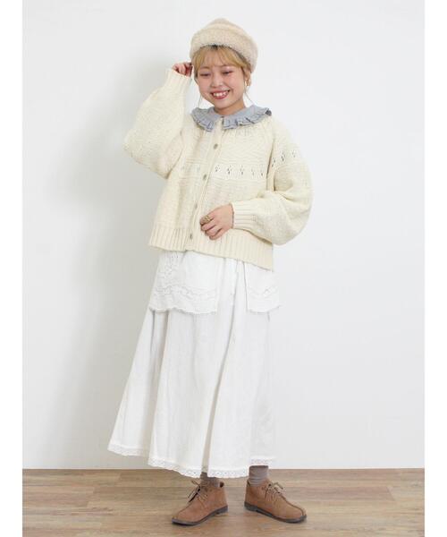 Samansa Mos2（サマンサ モスモス）の「ボアフェルトロールワッチ（ハット・レディース・モカ/ベージュ・F）」の7枚目の写真