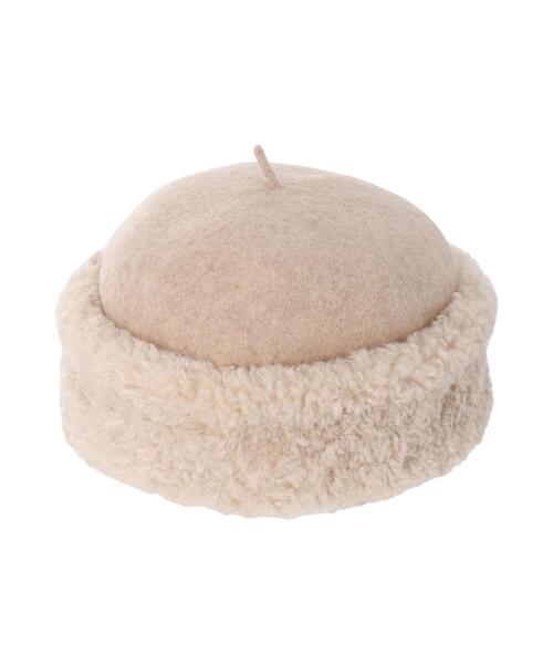 Samansa Mos2（サマンサ モスモス）の「ボアフェルトロールワッチ（ハット・レディース・モカ/ベージュ・F）」の14枚目の写真