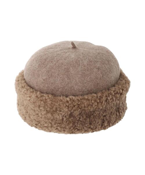 Samansa Mos2（サマンサ モスモス）の「ボアフェルトロールワッチ（ハット・レディース・モカ/ベージュ・F）」の15枚目の写真