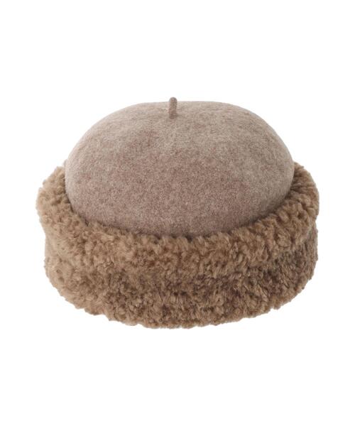 Samansa Mos2（サマンサ モスモス）の「ボアフェルトロールワッチ（ハット・レディース・モカ/ベージュ・F）」の16枚目の写真