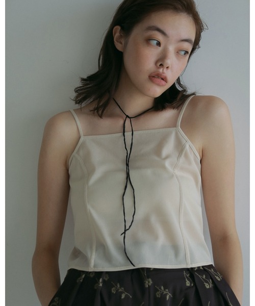 anuke（アンヌーク）の「Silkcord x Parl Necklace（ネックレス・レディース・ブラック・FREE）」の5枚目の写真