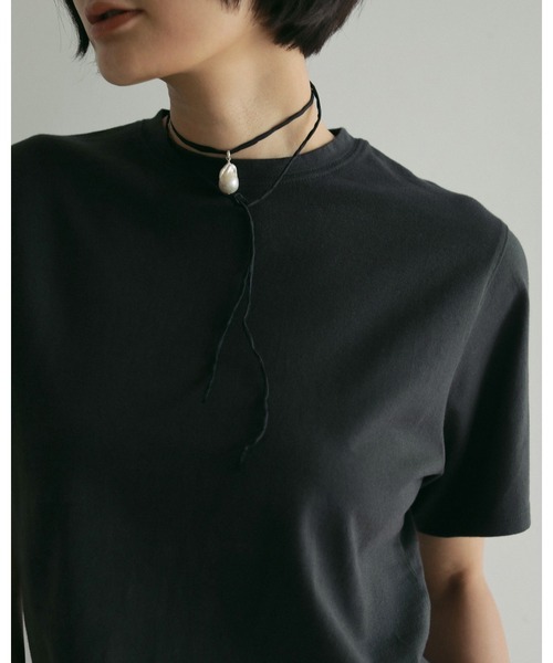 anuke（アンヌーク）の「Silkcord x Parl Necklace（ネックレス・レディース・ブラック・FREE）」の6枚目の写真