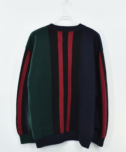 TOMMY HILFIGER（トミーヒルフィガー）の「【ヴィンテージ古着】80-90'S TOMMY HILFIGER コットンニット（ニット/セーター・メンズ・マルチ・LARGE）」の3枚目の写真