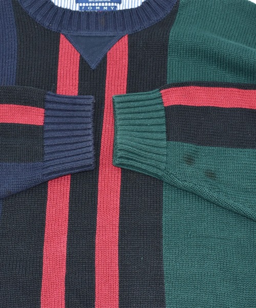 TOMMY HILFIGER（トミーヒルフィガー）の「【ヴィンテージ古着】80-90'S TOMMY HILFIGER コットンニット（ニット/セーター・メンズ・マルチ・LARGE）」の8枚目の写真