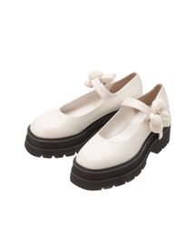 CALNAMUR(Ji[)2WAY FLOWER CLIP PLATFORM LOAFERS/2WAYt[NbvvbgtH[[t@[([t@[)