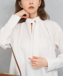 URBAN RESEARCH ROSSO WOMEN | ハイネックデザインボタンシャツブラウス(シャツ/ブラウス)
