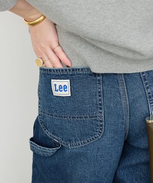 Lee(リー)の「追加Lee painter デニム(デニムパンツ・レディース・ブルー・34/36/38)」の4枚目の写真
