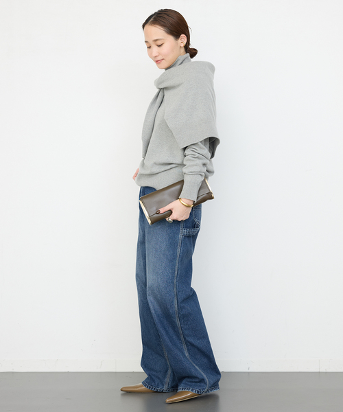Lee(リー)の「追加Lee painter デニム(デニムパンツ・レディース・ブルー・34/36/38)」の6枚目の写真