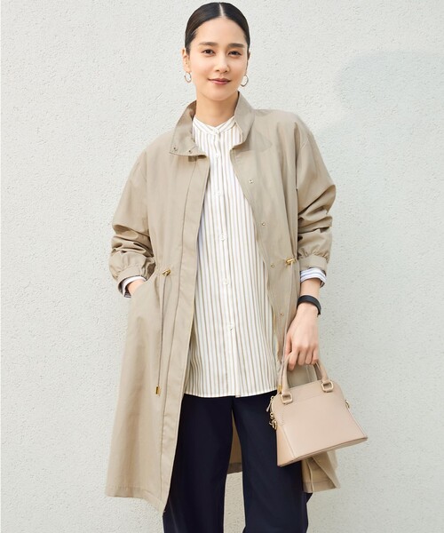 2025SS✨自由区　コットンナイロンタッサーライナー付きスタンドカラー コート コットンナイロンタッサーライナー付きスタンドカラー コート（その他