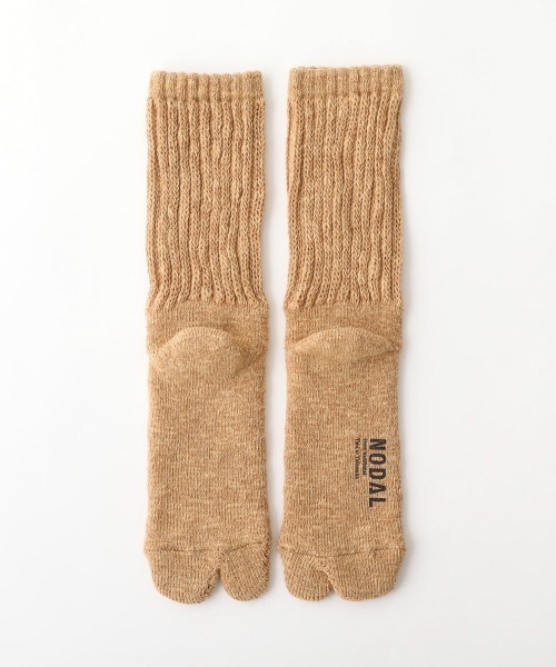 C.E.L.STORE（セルストア）の「NODAL / ノーダル Loose Fit Cotton Wool Socks ルーズフィット コットンウール 足袋ソックス（ソックス/靴下・メンズ・マスタード/ネイビー/サンドベージュ/レッド/ライトグレー・FREE）」の11枚目の写真