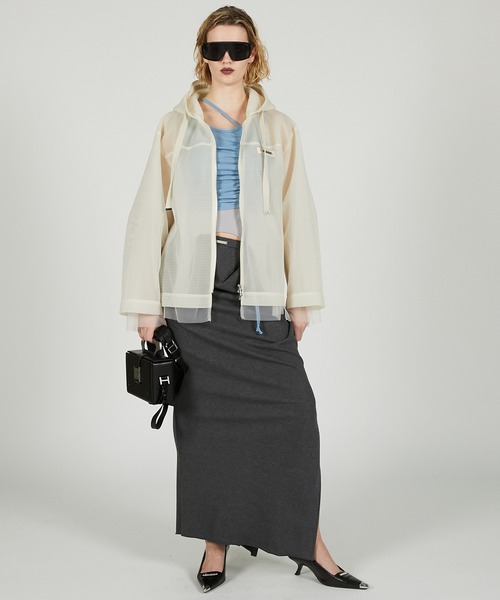 セール】チュールレイヤードパーカー / Tulle Layered Hoodie