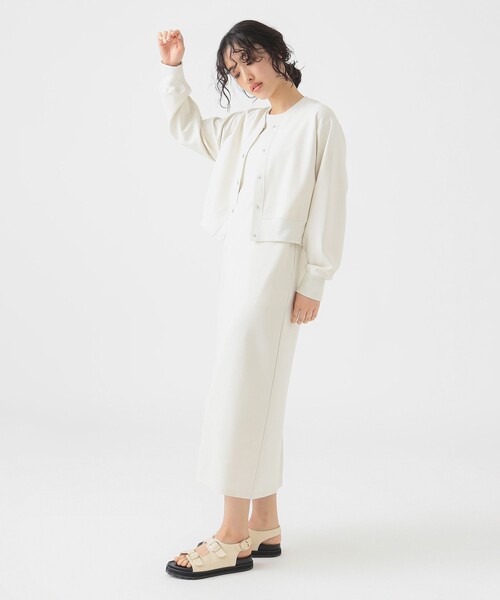 B:MING by BEAMS(ビーミングバイビームス)の「カット カーディガン × ワンピース セット(S~M)【洗濯可・イージーケア】(ワンピース・レディース・ホワイト系その他5/オリーブ/ブラック・SMALL/MEDIUM)」の12枚目の写真